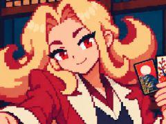 くせ者だらけのイカサマ師たちと花札勝負。1人用のこいこいローグライト「いかさまこいこい」，Steamで配信開始
