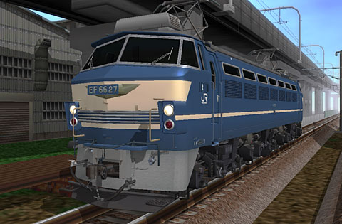 画像集#002のサムネイル/「鉄道模型シミュレーター オンライン」，電気機関車「EF66」登場