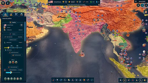 画像ギャラリー No.006のサムネイル画像 / 国家運営ストラテジー最新作「Realpolitiks 4: Back to the Roots」の開発が発表。160か国以上から国家を選び，自国の未来を切り開け