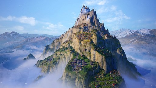 画像ギャラリー No.002のサムネイル画像 / 切り立つ崖に都市を築く「Laysara: Summit Kingdom」,PS5 / Switch向けパッケージ版を2027年2月4日に発売。雪崩対策や物流網の構築が重要