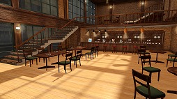 画像ギャラリー No.005のサムネイル画像 / 「PS Home」新ラウンジ「夕暮れのグランゼーラ広場が開設。喫茶店も登場