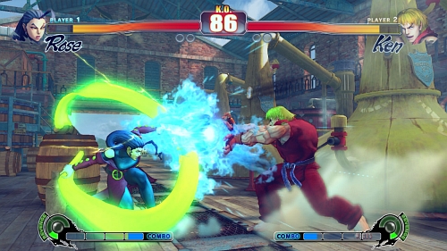 画像集#002のサムネイル/X360/PS3版「ストリートファイターIV」,追加キャラ“ローズ”の必殺技を紹介