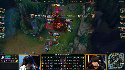 画像ギャラリー No.014のサムネイル画像 / 「LoL」のプロリーグ,「LJL Summer Split 2018」がついに開幕。初日から熱戦が繰り広げられた,開幕戦をレポート