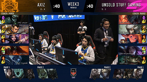 画像ギャラリー No.001のサムネイル画像 / 「LJL 2019 Spring Split」Week3 レポート。AXZがUSGを下す金星を挙げ,今季初勝利