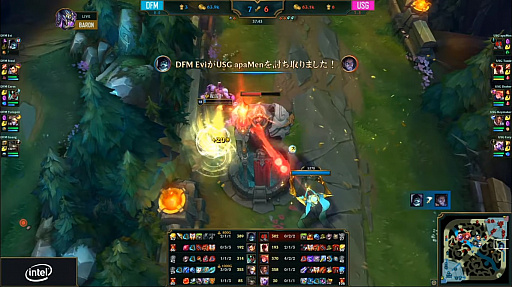 画像ギャラリー No.004のサムネイル画像 / 「LJL 2019 Spring Split」Week5レポート。常勝無敗のDFMとUSGが大激戦,Yutapon選手のスーパープレイが光る