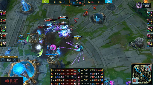 画像ギャラリー No.017のサムネイル画像 / 「LJL 2019 Summer Split」Week2 レポート。V3がDFMを下し,CGAとともに全勝で首位に