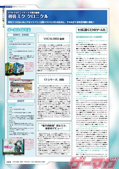 画像ギャラリー No.005のサムネイル画像 / 愛情だだ漏れの永久保存版! 初音ミクの公式ファンブック「初音ミク -Project DIVA- マスターブック」をゲーマガ編集長が熱く語る