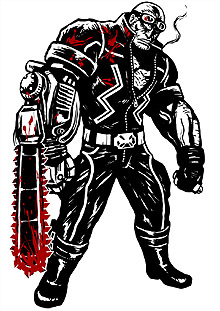 画像ギャラリー No.001のサムネイル画像 / モノトーンの世界でただ血の色だけが赤い。スパイク,海外で話題の問題作「MADWORLD」を2009年冬に発売