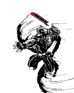 画像ギャラリー No.005のサムネイル画像 / 「MADWORLD」デスウォッチの人気コーナー「ブラッドバス・チャレンジ」や司会を務めるキャラクター達の情報をお届け