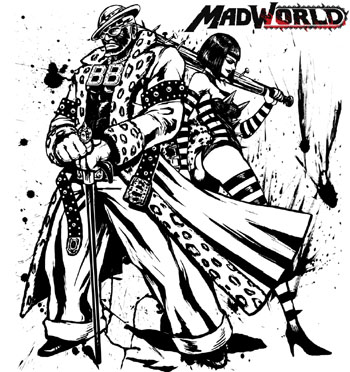 画像ギャラリー No.013のサムネイル画像 / 「MADWORLD」デスウォッチの人気コーナー「ブラッドバス・チャレンジ」や司会を務めるキャラクター達の情報をお届け