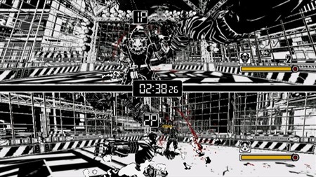 画像ギャラリー No.016のサムネイル画像 / 「MADWORLD」デスウォッチの人気コーナー「ブラッドバス・チャレンジ」や司会を務めるキャラクター達の情報をお届け