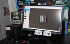画像集#016のサムネイル/CUDAをアピールするNVIDIAのイベント開催,注目は小型GeForce 9800 GTX+カードとDVD&ストリームビデオの高画質化