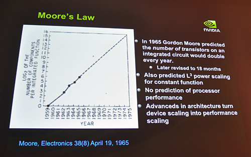 画像集#005のサムネイル/NVIDIAの新チーフサイエンティスト,Bill Dally氏が講演。「CPUは終焉に向かっている」