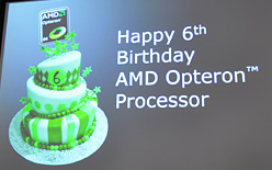 画像集#014のサムネイル/AMD,6コアCPU「Istanbul」の動作デモを公開。サーバー向けプラットフォームロードマップのアップデートも