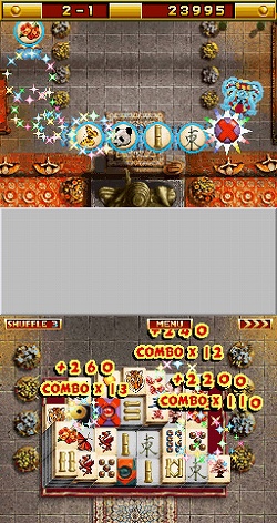 画像集#001のサムネイル/麻雀牌を用いたパズルゲーム「ドラゴンダンス」,ニンテンドーDSとPSPで2009年2月26日に発売