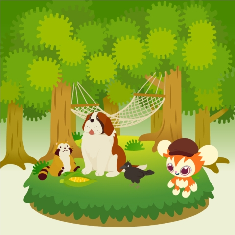 画像ギャラリー No.001のサムネイル画像 / 「Livly Island」がアニメ「あらいぐまラスカル」とコラボ。ハウザーやポーも登場