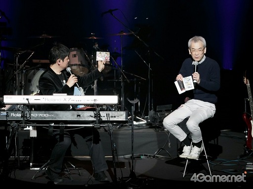 画像集#019のサムネイル/全編これイトケン節! バトル曲から「下水道」までがバンド演奏。「サガ」シリーズ新作についての言及もあった,「One Night Re:Birth Again」の詳細をレポート