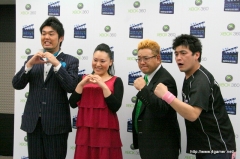 画像集#026のサムネイル/サンドウィッチマンとフォーリンラブが映画スターに? 「You're in the Movies:めざせ!ムービースター」の完成記念イベントレポートを掲載