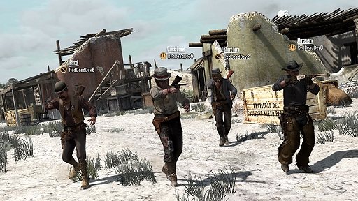 画像ギャラリー No.004のサムネイル画像 / 開拓時代のアメリカ西部で大暴れできる「Red Dead Redemption」の,DLC第一弾「Outlaws to the End」では,協力プレイ用のミッションが追加される
