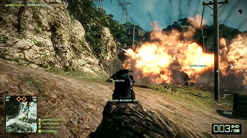 画像ギャラリー No.002のサムネイル画像 / PC版は,ここがスゴい。EA,PC版「バトルフィールド:バッドカンパニー2」の特徴をまとめたムービーを公開