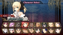画像集#003のサムネイル/「Fate/unlimited codes PORTABLE」,ミッションモードの流れとセイバーオルタ/バゼット/リーゼリット/桜/ライダーのEXミッションを紹介