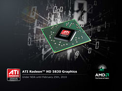 #002Υͥ/AMDHD 5800꡼β̥ǥATI Radeon HD 5830פȯɽ1120SP