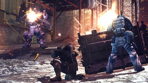 画像ギャラリー No.001のサムネイル画像 / 「ロスト プラネット 2」新型の装備や,超巨大AKなどの最新ショットが公開