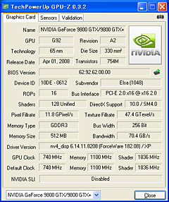 画像集#010のサムネイル/「GeForce GTS 250」の素性を探るレビュー掲載。9800 GTX+とほとんど同じだが,改定された価格に注目