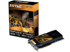 画像集#001のサムネイル/3月10日から順次発売。ZOTAC,玄人志向,ELSAからGTS 250カードが発表される。消費電力40%低減を謳う「GeForce 9600 GT」搭載製品も