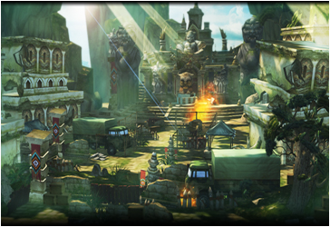 画像ギャラリー No.009のサムネイル画像 / 「ファイターズクラブ」,8番めの新エリア「断崖の古代寺院」を本日実装