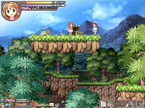 画像集#003のサムネイル/いにしえの精霊石を探すアクションRPG「フォーチュンサモナーズ〜アルチェの精霊石〜」のデモ版をUp