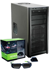 画像ギャラリー No.001のサムネイル画像 / アーク，GTX 470搭載PCと3D立体視対応ディスプレイ＆メガネのセット
