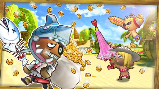 画像集#001のサムネイル/「Happy Wars」チームで協力して賞金を競う「Bounty Huntersモード」開催中