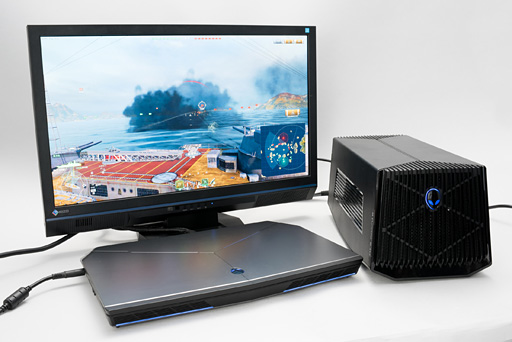 ALIENWAREノートPC専用の外付けグラフィックスボックス「Graphics