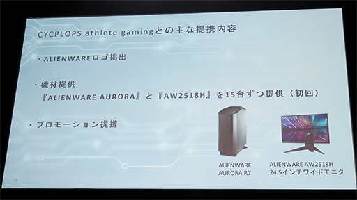 ꡼ No.004 | ALIENWAREΥץCYCLOPS athlete gamingפȤΥݥ󥵡ȯɽǥץ쥤ΡPCʤϪ