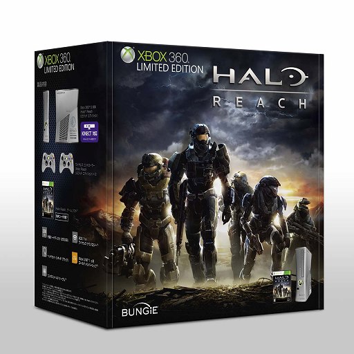 画像集#001のサムネイル/メタリックシルバーがクールな限定デザインの新型Xbox 360同梱，「Xbox 360 Halo: Reach リミテッド エディション」が9月15日に発売
