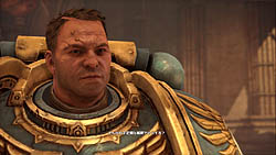 画像ギャラリー No.001のサムネイル画像 / 目立ちすぎる金と青の鎧で味方の盾となり,オルクどもを存分に屠れ! 良質なTPS「ウォーハンマー40,000:スペースマリーン」レビュー