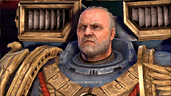 画像ギャラリー No.002のサムネイル画像 / 目立ちすぎる金と青の鎧で味方の盾となり,オルクどもを存分に屠れ! 良質なTPS「ウォーハンマー40,000:スペースマリーン」レビュー