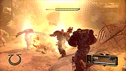 画像ギャラリー No.017のサムネイル画像 / 目立ちすぎる金と青の鎧で味方の盾となり,オルクどもを存分に屠れ! 良質なTPS「ウォーハンマー40,000:スペースマリーン」レビュー