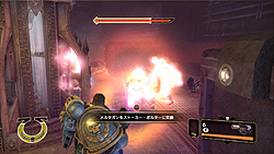 画像ギャラリー No.028のサムネイル画像 / 目立ちすぎる金と青の鎧で味方の盾となり,オルクどもを存分に屠れ! 良質なTPS「ウォーハンマー40,000:スペースマリーン」レビュー