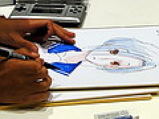 TGS 2009］“自分の彼女”の似顔絵をミノ☆タロー氏に書いて