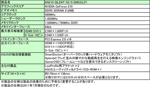 ꡼ No.002Υͥ / ASUSե쥹ͤLow ProfileбDDR3ѤGT 210