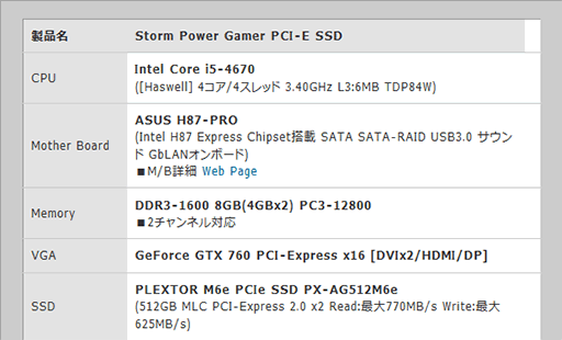 #002Υͥ/StormGTX 760PlextorPCIe x2бSSDܤΥPCȯ