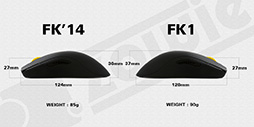 画像集#003のサムネイル/ZOWIE GEAR,左右対称形状のゲーマー向けマウス「FK1」発表。「FK」比で若干大きくなり,センサーもPixArtの最新モデルに