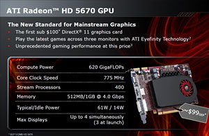 ATI Radeon HD 5670ץӥ塼99ɥDirectX 11бGPU®Τ