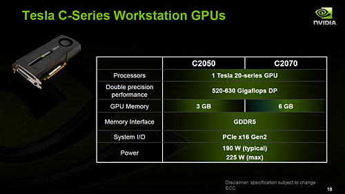 画像ギャラリー No.004のサムネイル画像 / NVIDIA,Fermiベースの新世代「Tesla」を正式発表。2010年第2四半期に市場投入へ
