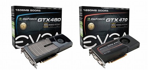 画像ギャラリー No.001のサムネイル画像 / OC仕様のEVGA製GTX 480&470搭載カードがシネックスから発売