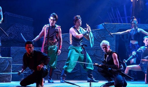 画像集#002のサムネイル/「天誅」舞台版の公演が開始。迫力のアクションや最新の映像技術による見応えある忍者活劇をレポート