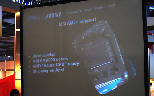 画像集#002のサムネイル/［CeBIT］MSIとASRockがBulldozer対応の「黒いSocket AM3」搭載マザーを予告。Z68マザーやHD 6990も公開に