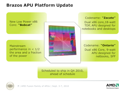 画像ギャラリー No.004のサムネイル画像 / AMDのBob Grim氏に聞くFusion出荷計画。「Zacate」は年内に正式発表され,2011年初頭にも搭載製品が登場か